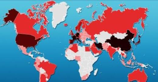 Η Ελλάδα 25η σε Αριθμό Κρουσμάτων του Κορωνοϊού