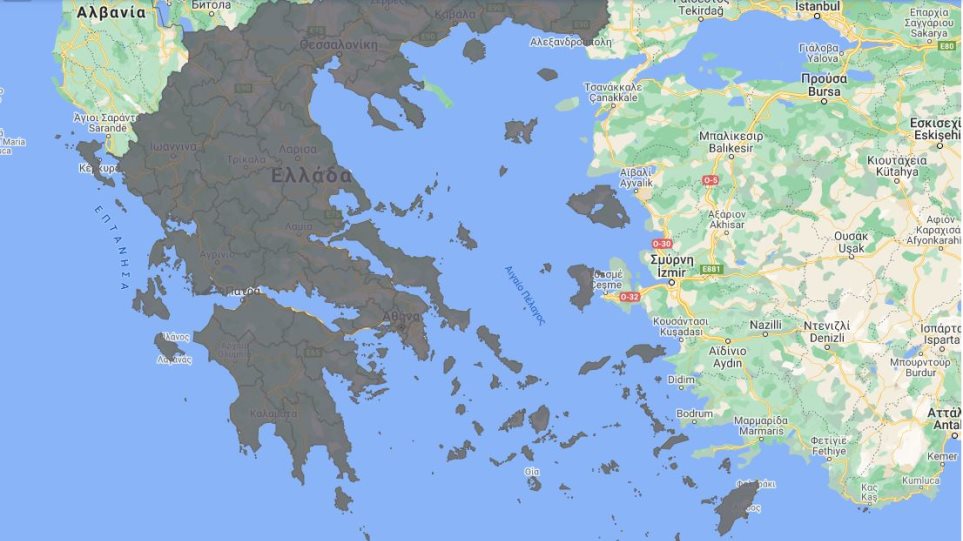 Στα «Γκρι» ο Χάρτης Υγειονομικής Ασφάλειας και Προστασίας από τη Νόσο COVID-19 για Όλη τη Χώρα.