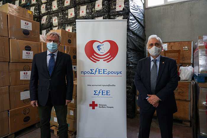 Ο Γενικός Δ/ντης ΣΦΕΕ, κ. Μιχάλης Χειμώνας με τον Πρόεδρο του Ε.Ε.Σ., Δρ. Αντώνη Αυγερινό.