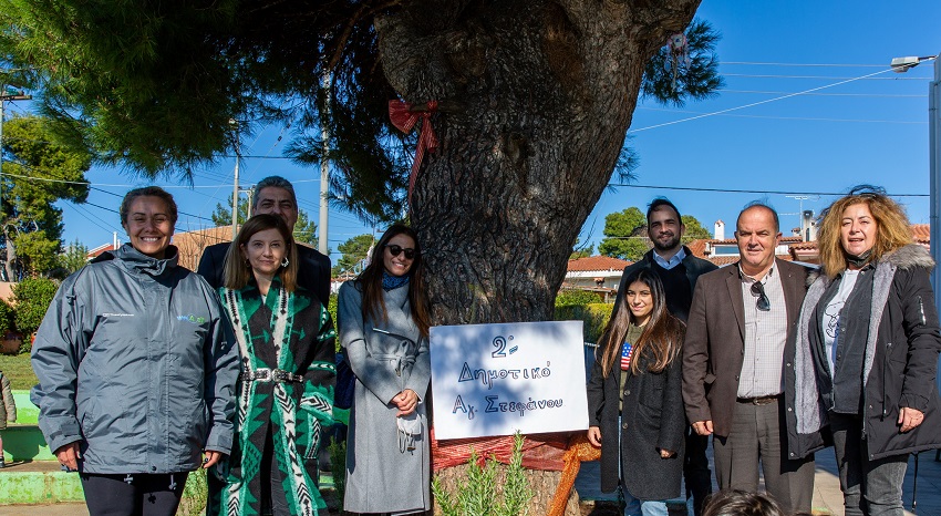 Ν. Φαγούδη we4all, Σ. Τρικαλινού, Σ. Τουρλίδας, Σ. Λαζαρίδου-Γερολυμάτου, Α. Γερολυμάτου Gerolymatos International, Σ. Αρνής Αντιδήμαρχος Παιδείας Δήμου Διονύσου, Γ. Καλαφατέλης Δήμαρχος Διονύσου, Α. Σουλτάτη Υποδιευθύντρια Α’ 2ου  Δημοτικού Αγίου Στεφάνου.