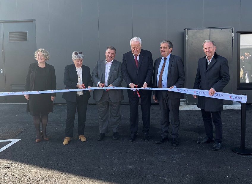 S. Robert, Γ. Διευθύντρια AIM, B. Letanoux, Δήμαρχος, N. Γερολυμάτος, Πρόεδρος ΓΕΡΟΛΥΜΑΤΟΣ INTERNATIONAL, Allain Merieux, Πρόεδρος Ινστιτούτου Merieux,  G.Lurton & Dominique de la Portaballe στελέχη τοπικών αρχών.