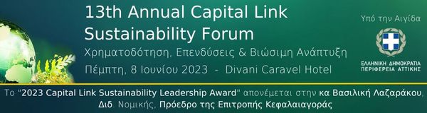 13th Annual Capital Link Sustainability Forum.