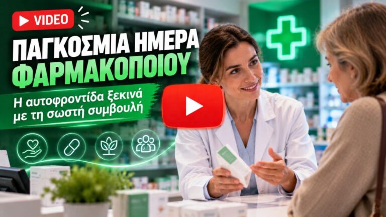Παγκόσμια Ημέρα Φαρμακοποιού: Η αυτοφροντίδα ξεκινά με τη σωστή συμβουλή