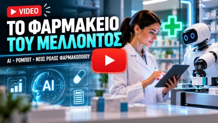 Το φαρμακείο του μέλλοντος είναι ήδη εδώ: Πως AI και αυτοματοποίηση αλλάζουν τον ρόλο του φαρμακοποιού